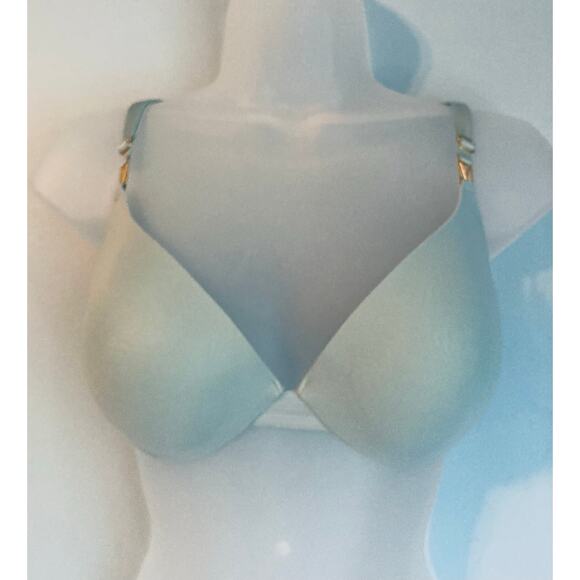 Victoria's Secret Push Up Bra Uplift Plunge Green 34D NWOT - Picture 1 of 9